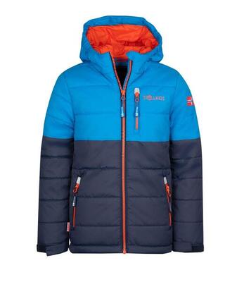Kinder winterjas hemsedal waterdicht winddicht marine/oranje