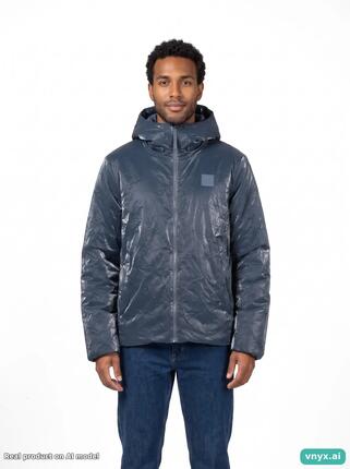 Second Life - Vintage RAINS Navy Puffer Jacket Men XL