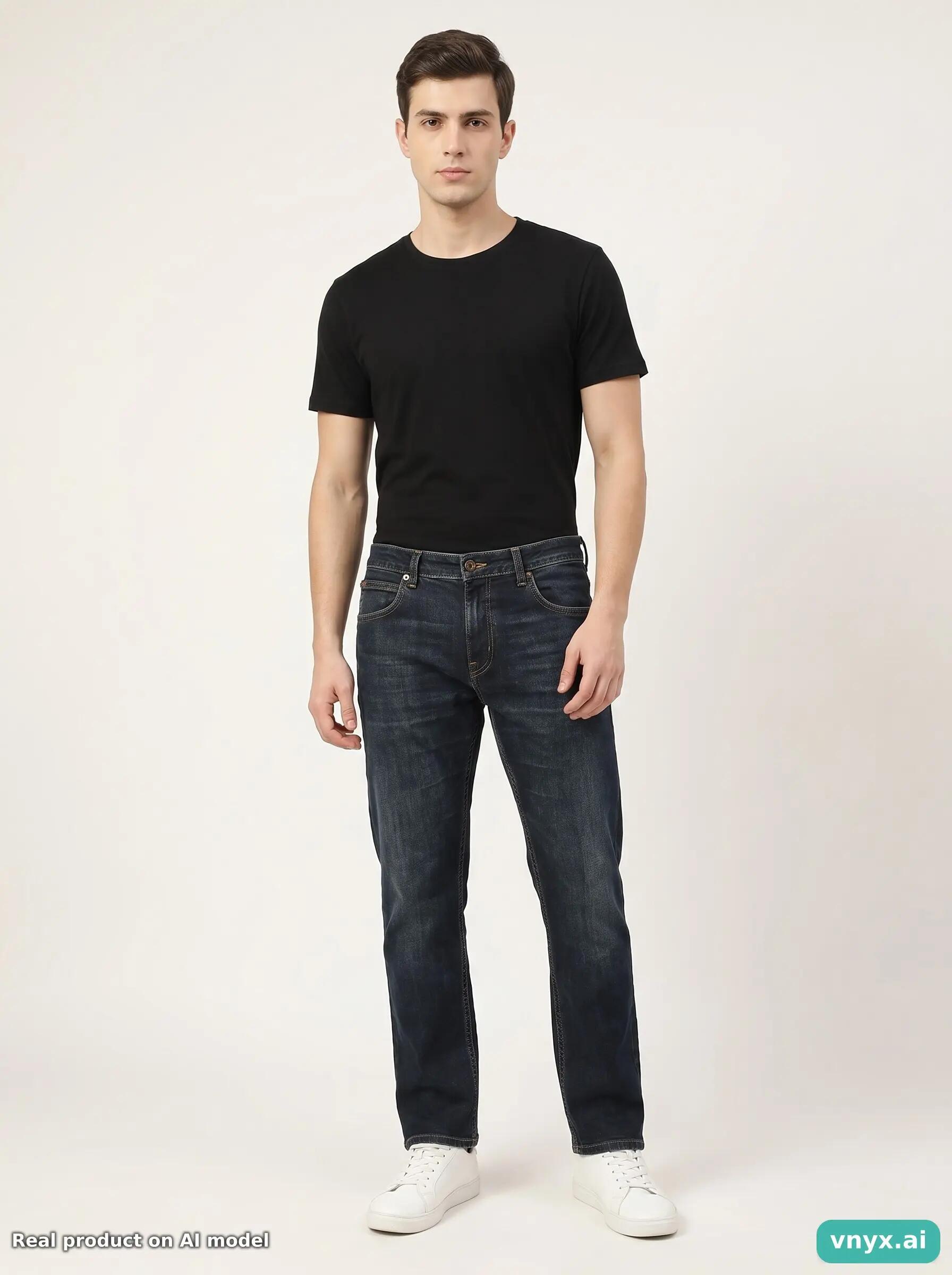 Second Life - Vintage Lee Navy Jeans Men 36 L30 6/6