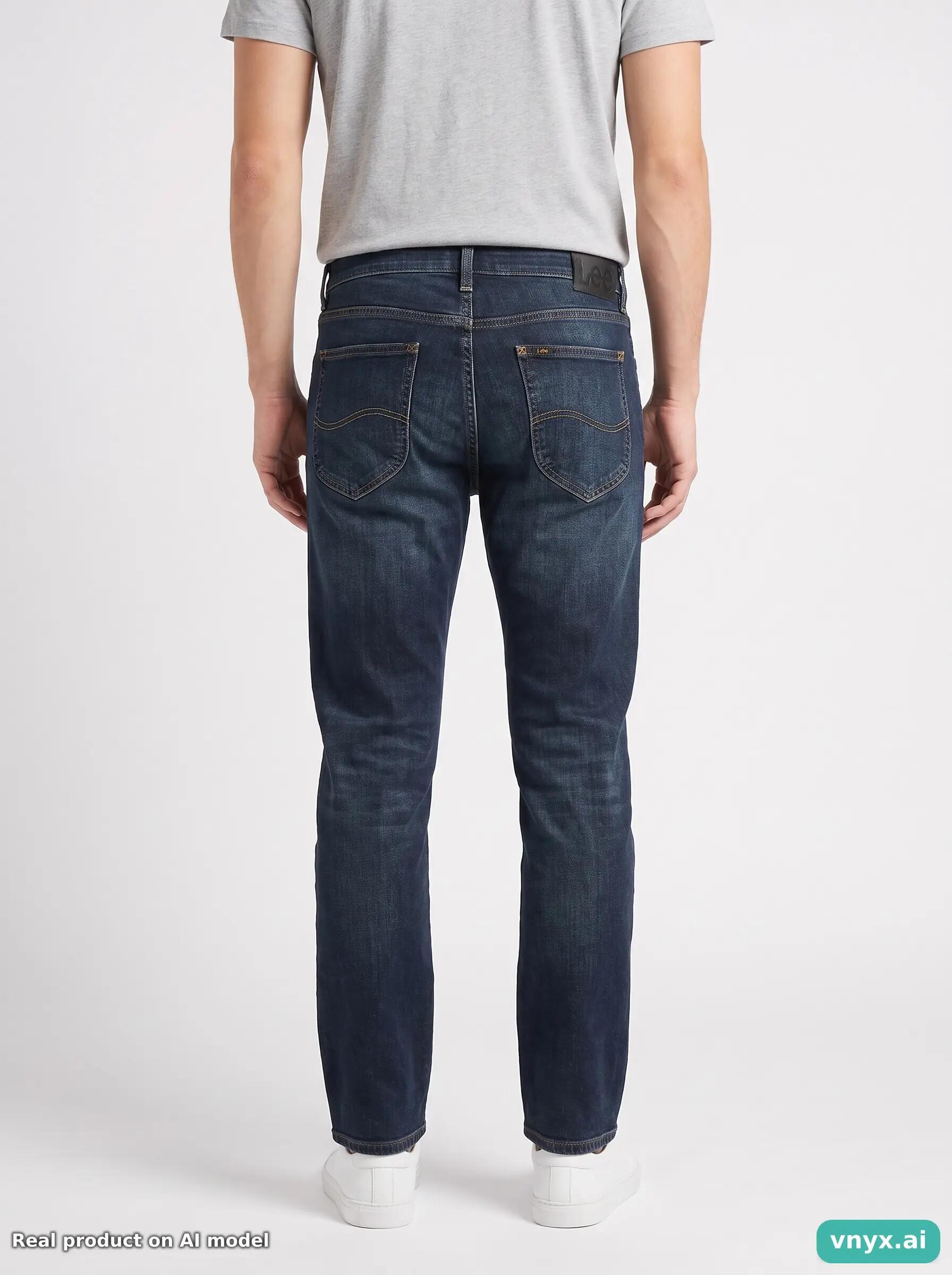 Second Life - Vintage Lee Navy Jeans Men 36 L30 2/6