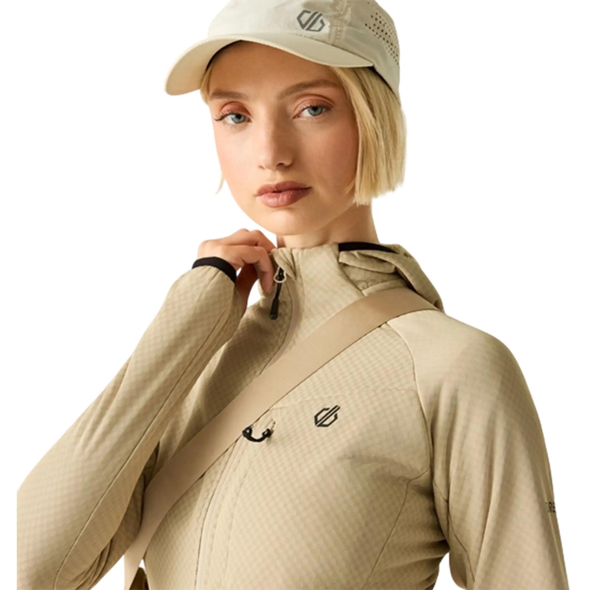 Veste De Sport Unie Et Extensible À Capuche HEAT WEAVE Femme (Blanc Cassé) 6/7