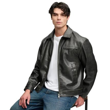 Jas in kunstleer Superdry