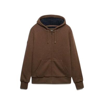Zip hoodie met borgvoering superdry