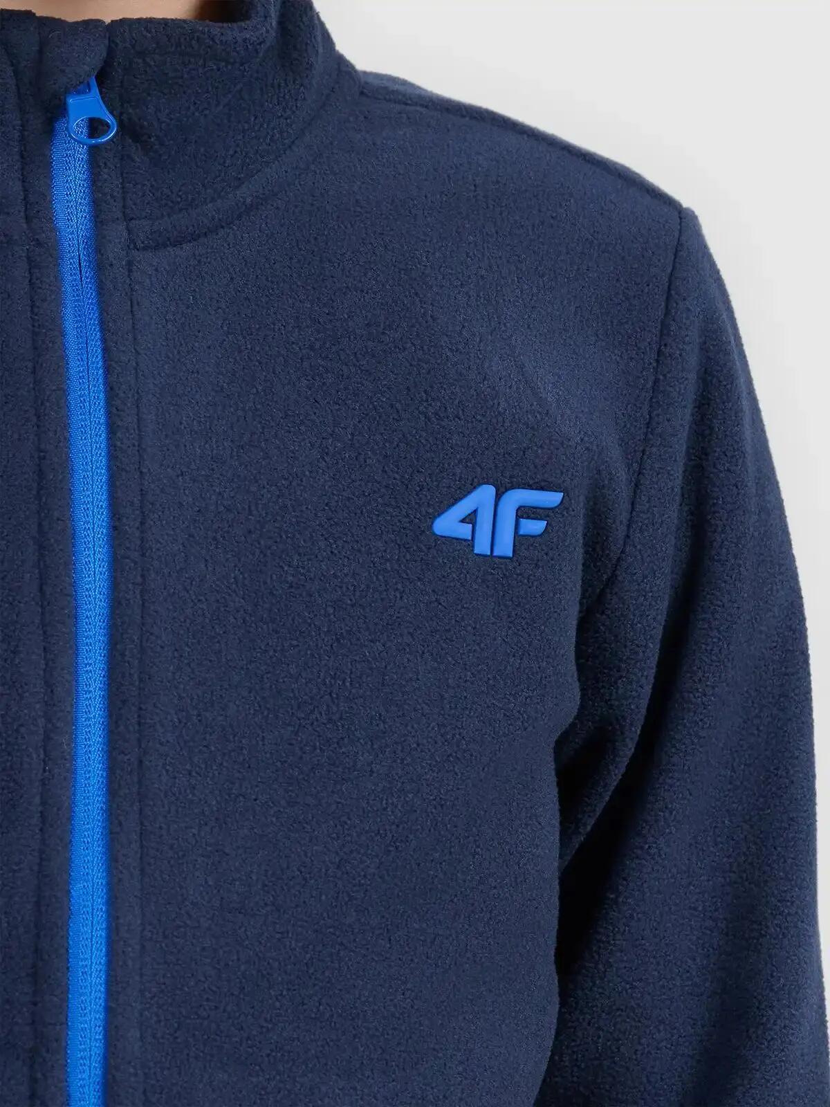 Bluza polarowa chłopięca sportowa granatowa 4F 134 6/6