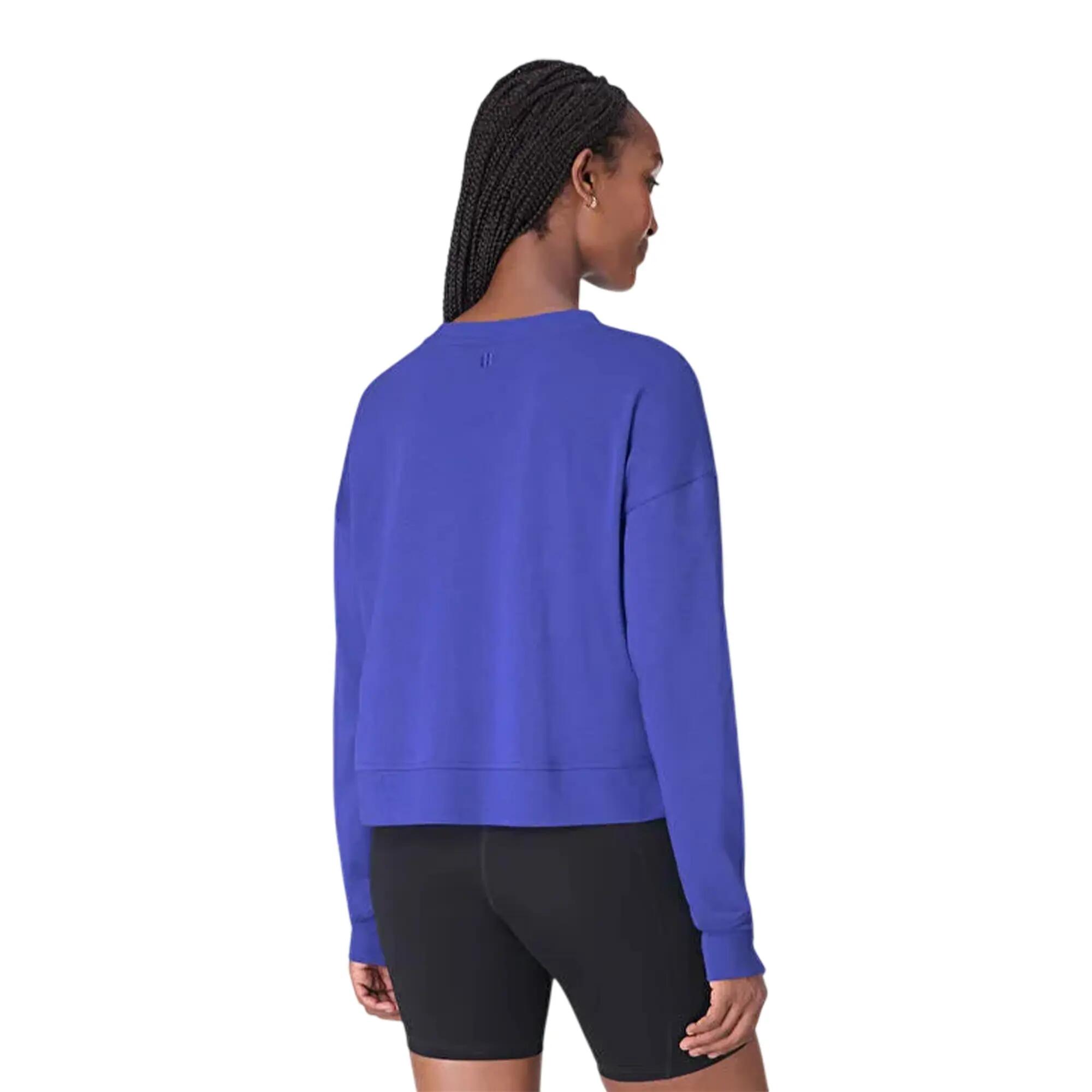 Sweat Court Manches Longues AFTER CLASS Femme (Bleu Violet) 3/3
