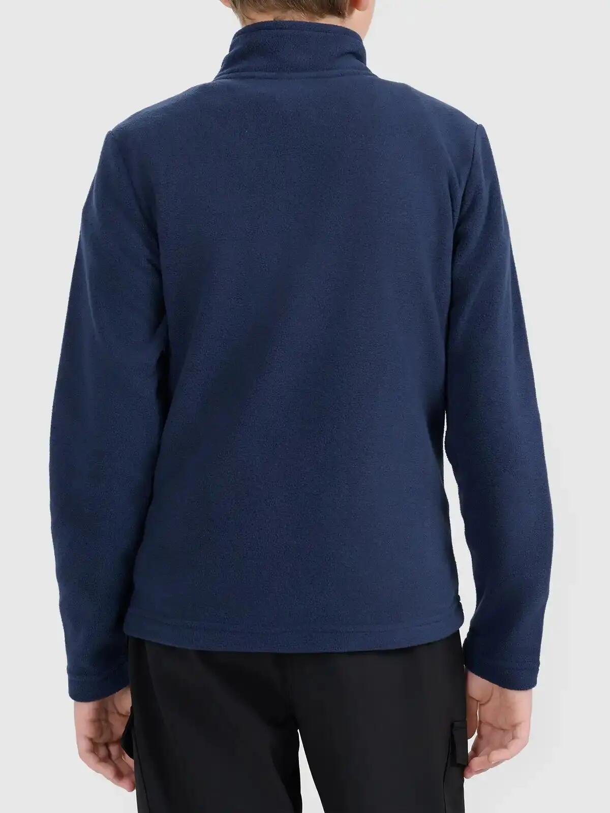 Bluza polarowa chłopięca sportowa granatowa 4F 134 4/6