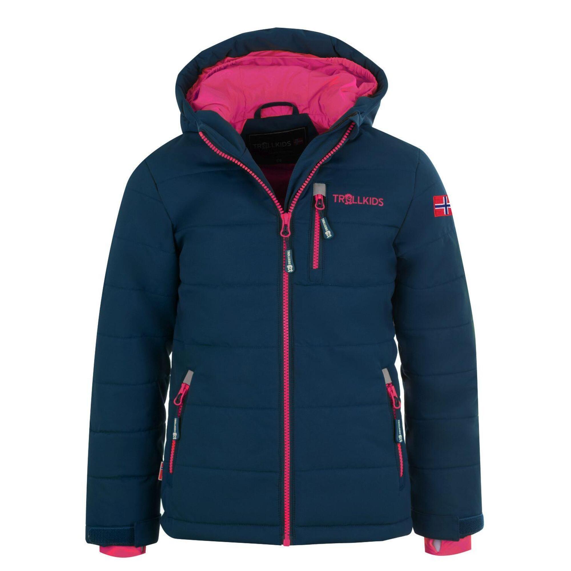 Giacca invernale Hemsedal XT idrorepellente per bambini blu navy/magenta