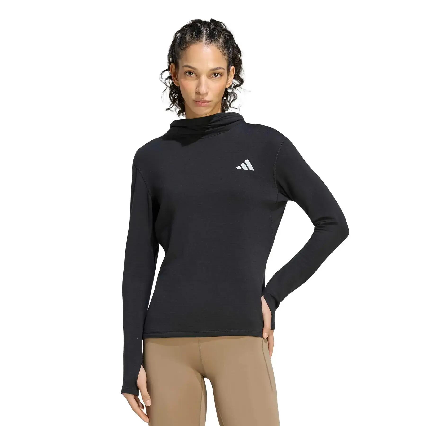 Camisola com capuz para mulher adidas ADI365 Essentials Winterized 2/6