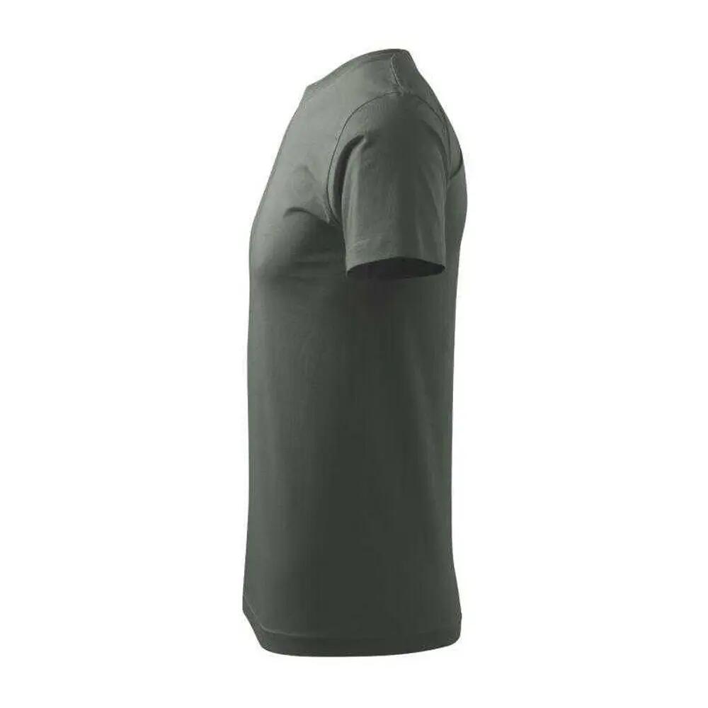 Camiseta Basic de Algodón para Hombre Verde 3/5