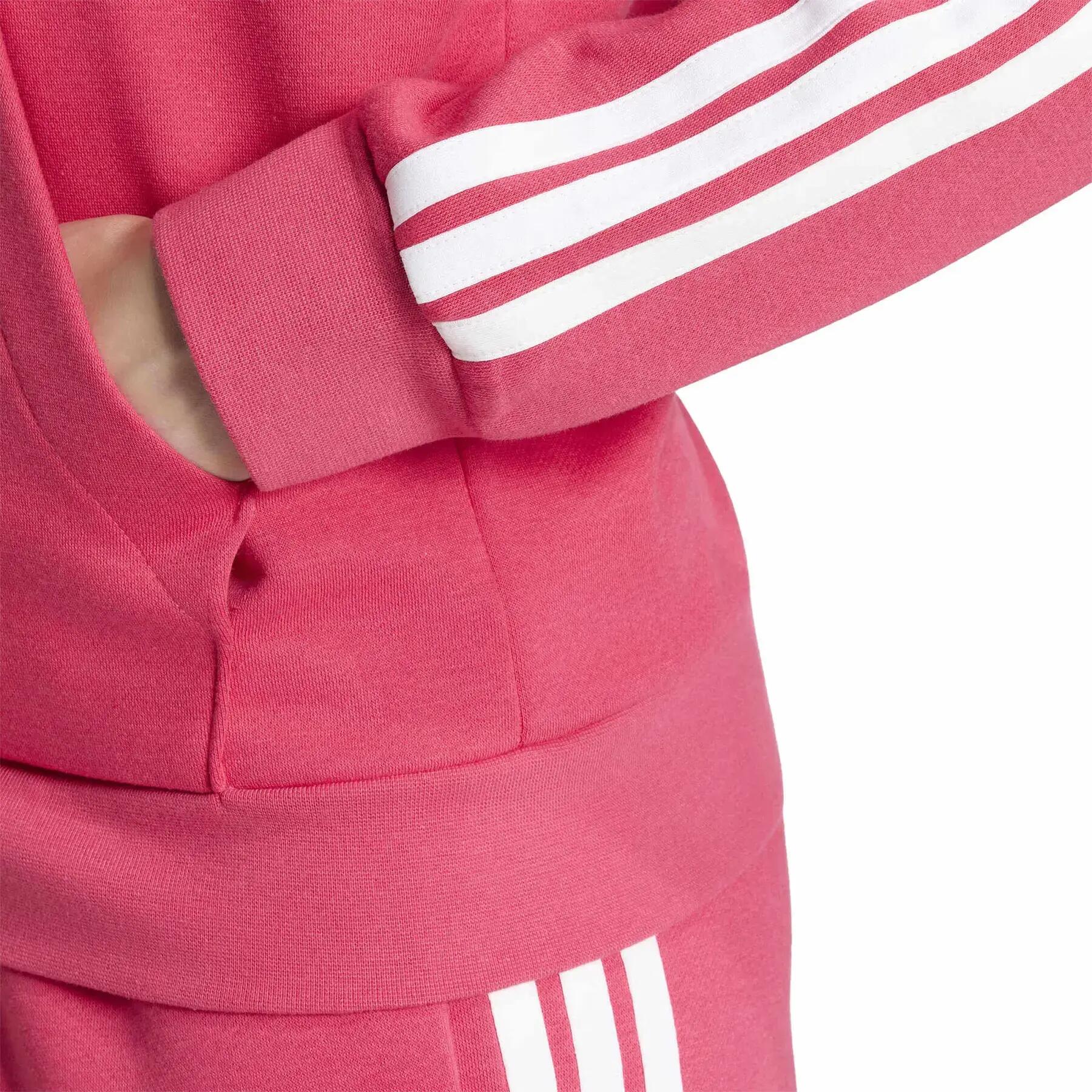 Veste de survêtement à capuche zippé femme adidas Essentials 3-Stripes 6/6