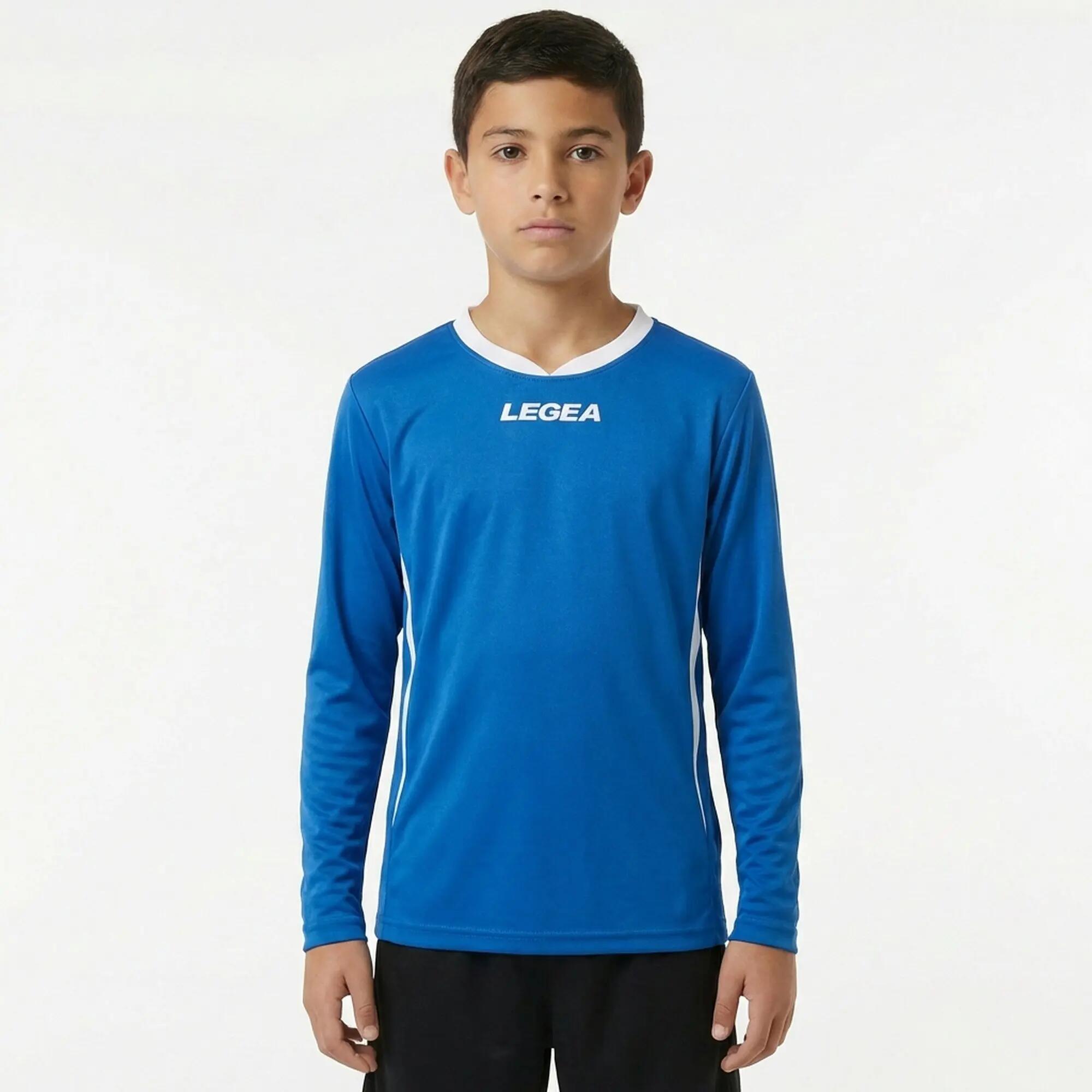 5-Pack Football Shirts DUSSELDORF Long Sleeve Light Blue-White - Size 2XS (Kids) 4/7