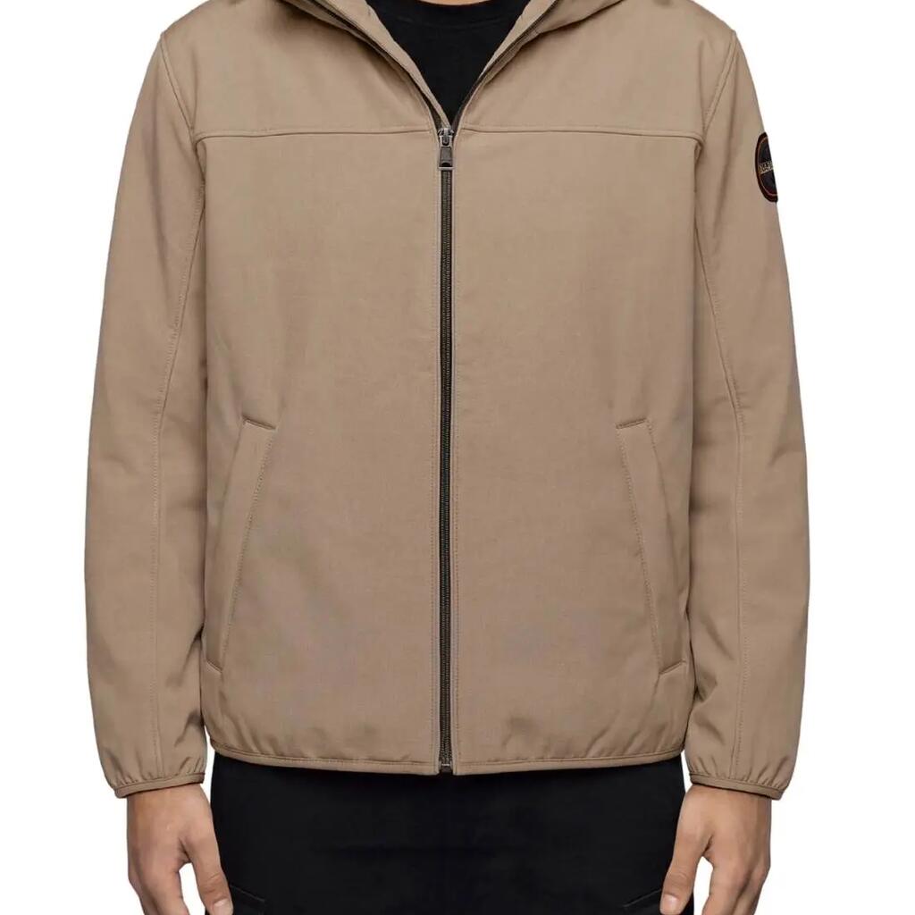 Giubbotto - Uomo - Asherman - Regular fit, cappuccio - Beige