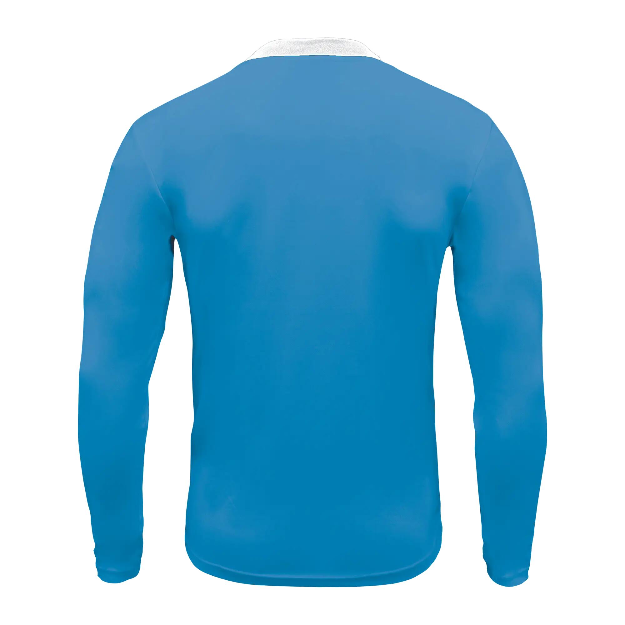 5-Pack Football Shirts DUSSELDORF Long Sleeve Light Blue-White - Size 2XS (Kids) 3/7