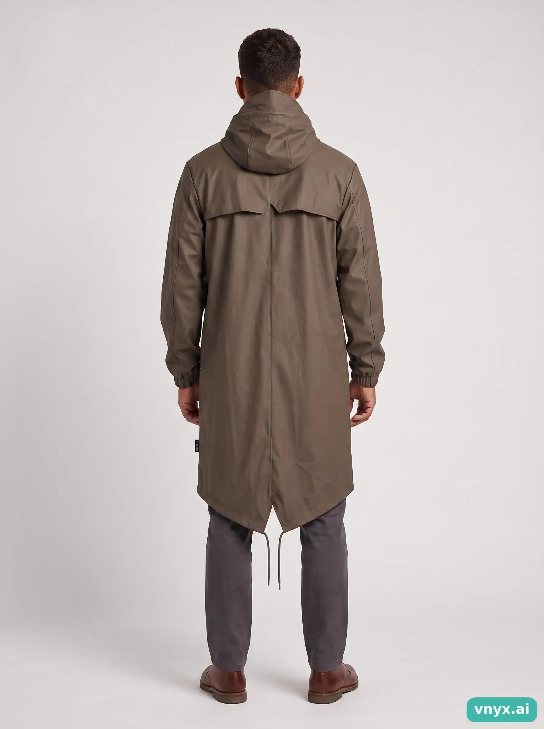 Second Life - Vintage RAINS Khaki Outdoor Jacket Men M 3/5