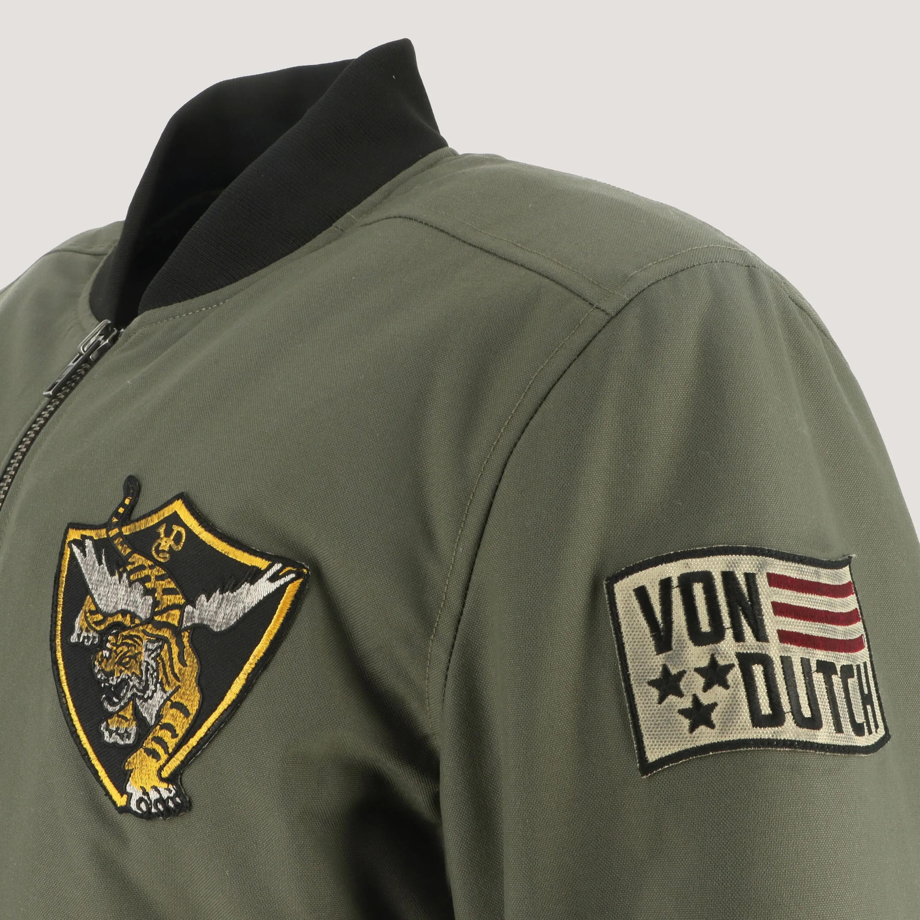 Blouson moto tissu technique Von Dutch Fight 3/4