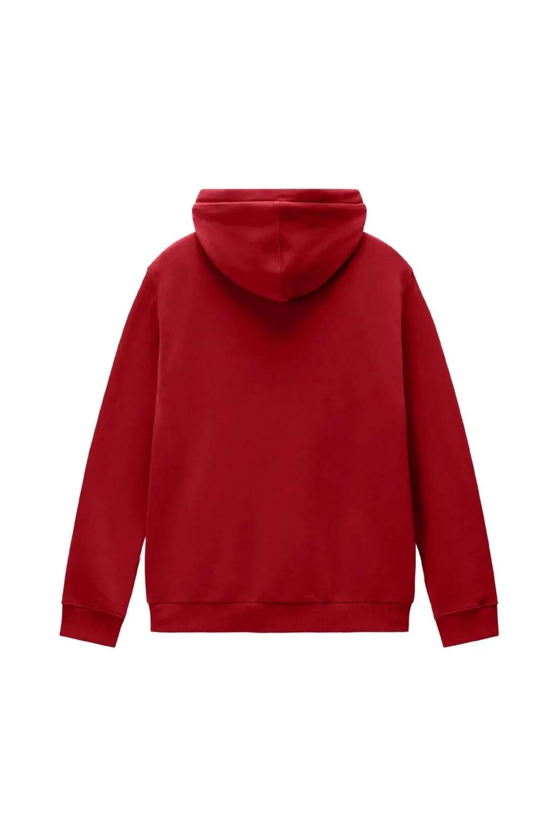 Sweatshirt - Heren - Burgee - Capuchon, relaxed - Rood 2/2