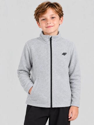 Bluza polarowa chłopięca sportowa czarna 4F 140