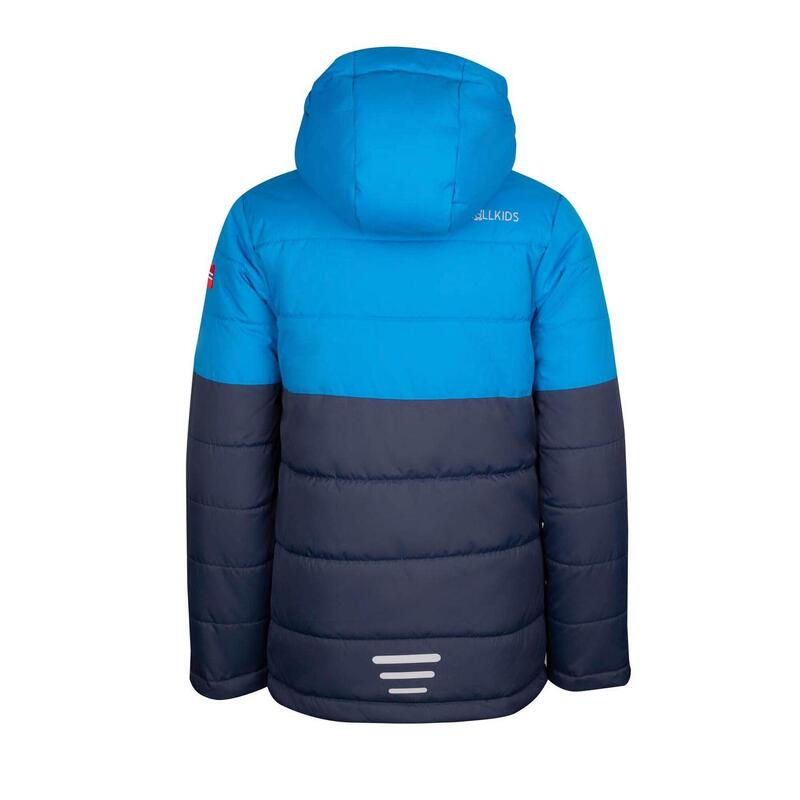 Veste d'hiver pour enfants Hemsedal bleu marine/orange