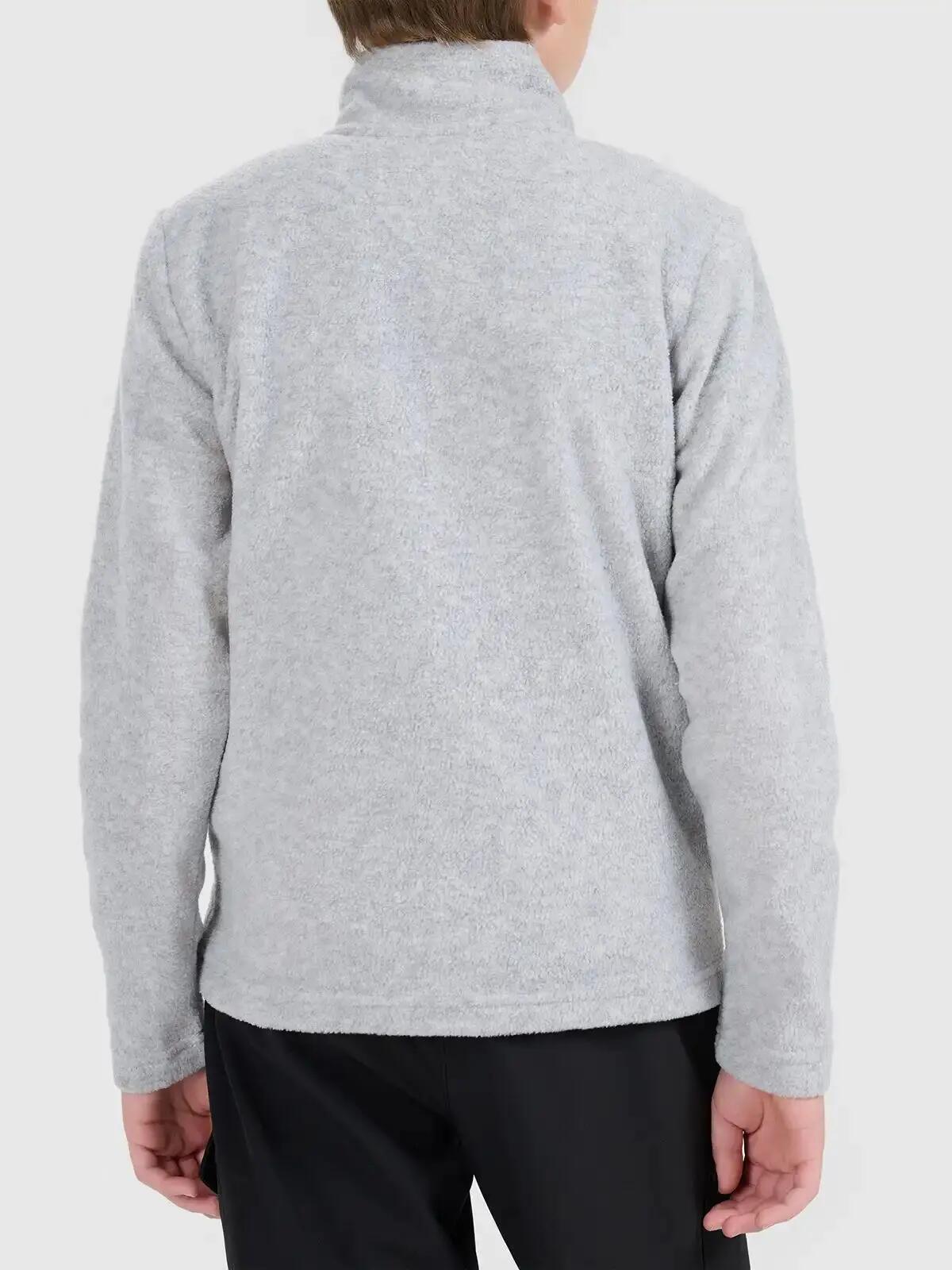Bluza polarowa chłopięca sportowa szara 4F 140 4/4