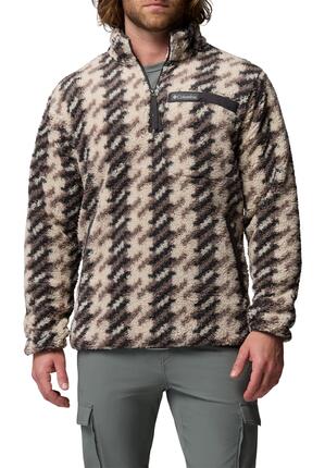 Columbia Rugged Ridge Sherpa ½ Zip Herren Fleecejacke Outdoor 2135471 beige