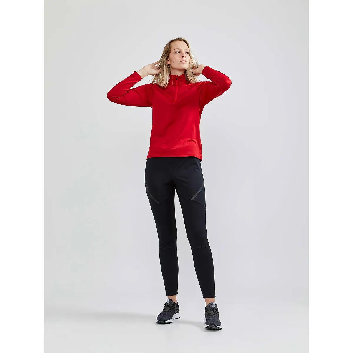 Midlayer - Sport - Dames - Slim fit, lange mouwen - Craft Gain - Rood 2/5