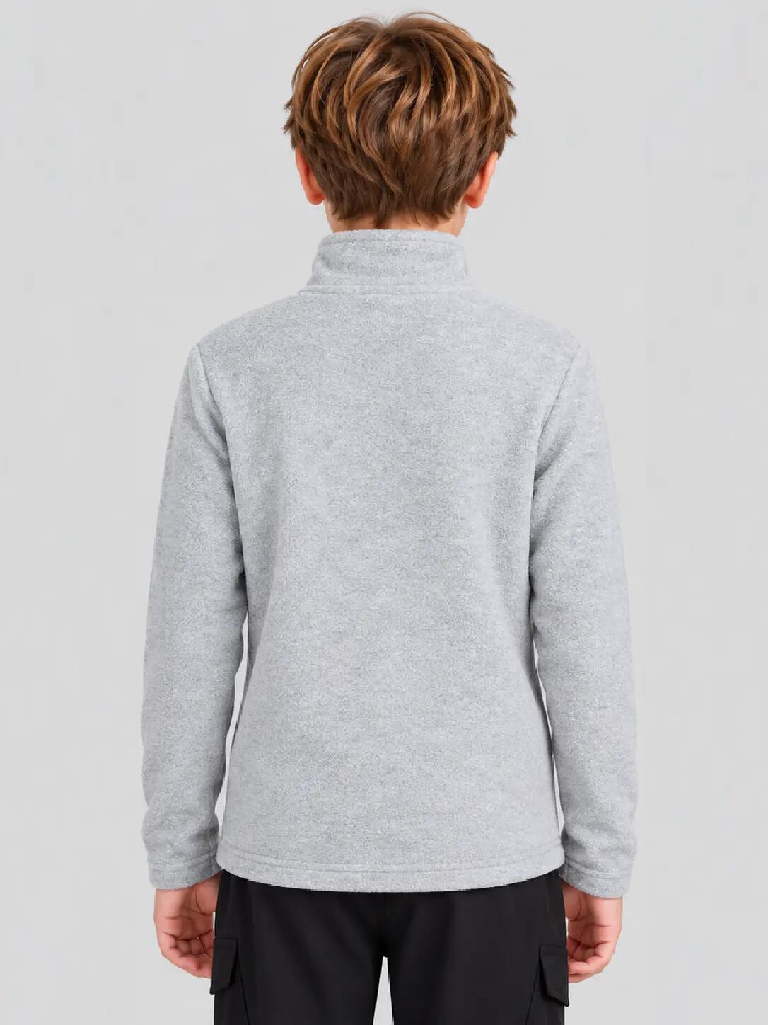 Bluza polarowa chłopięca sportowa szara 4F 140 2/4