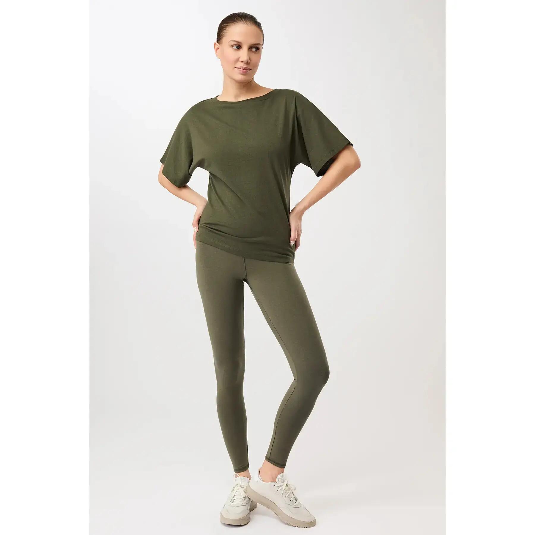 Vrouwen T-shirt Fluide Mandala Butterfly 3/4
