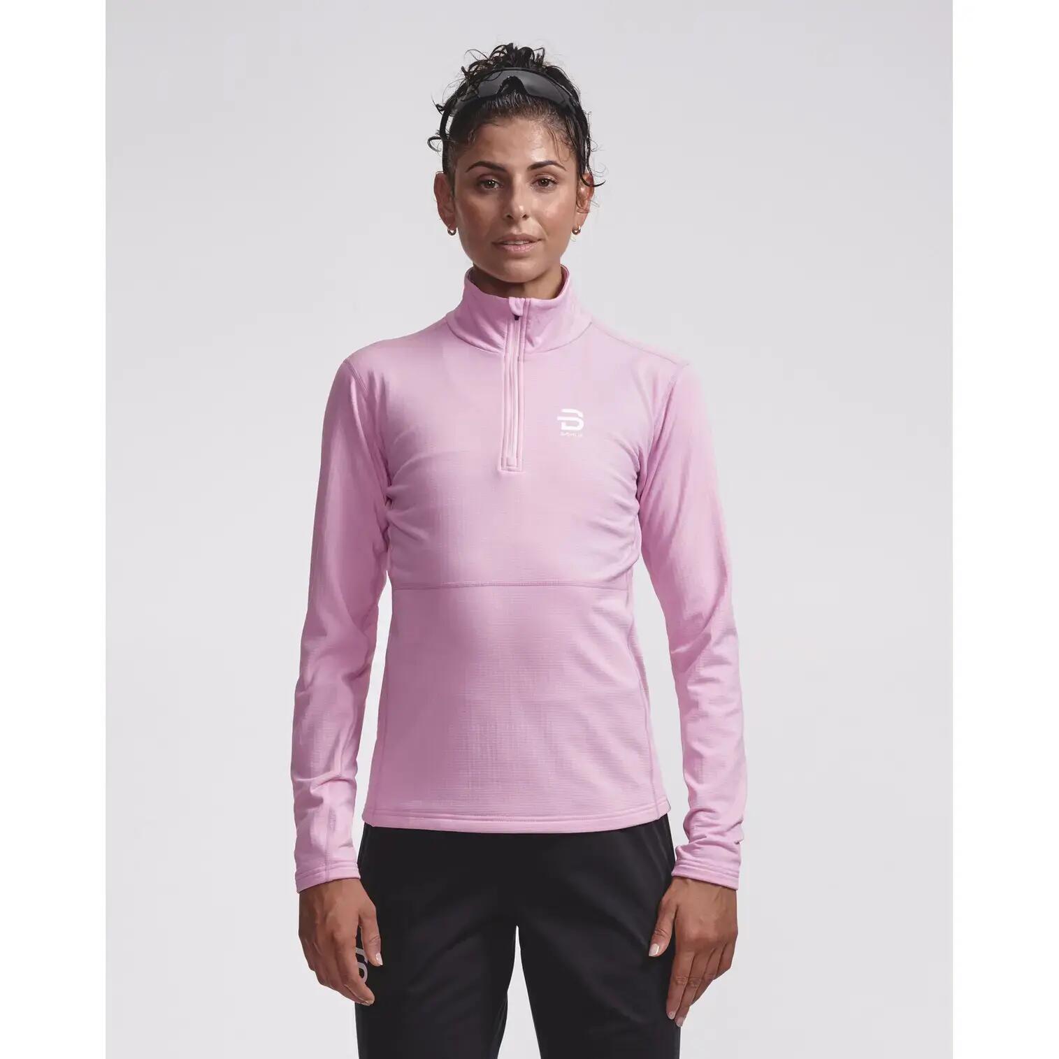 Hemd für das Training mit ½ Reißverschluss für Damen Daehlie Sportswear Pace 3/4
