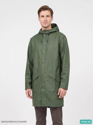 Second Life - RAINS Olive Green Outdoor Jacket Men S
