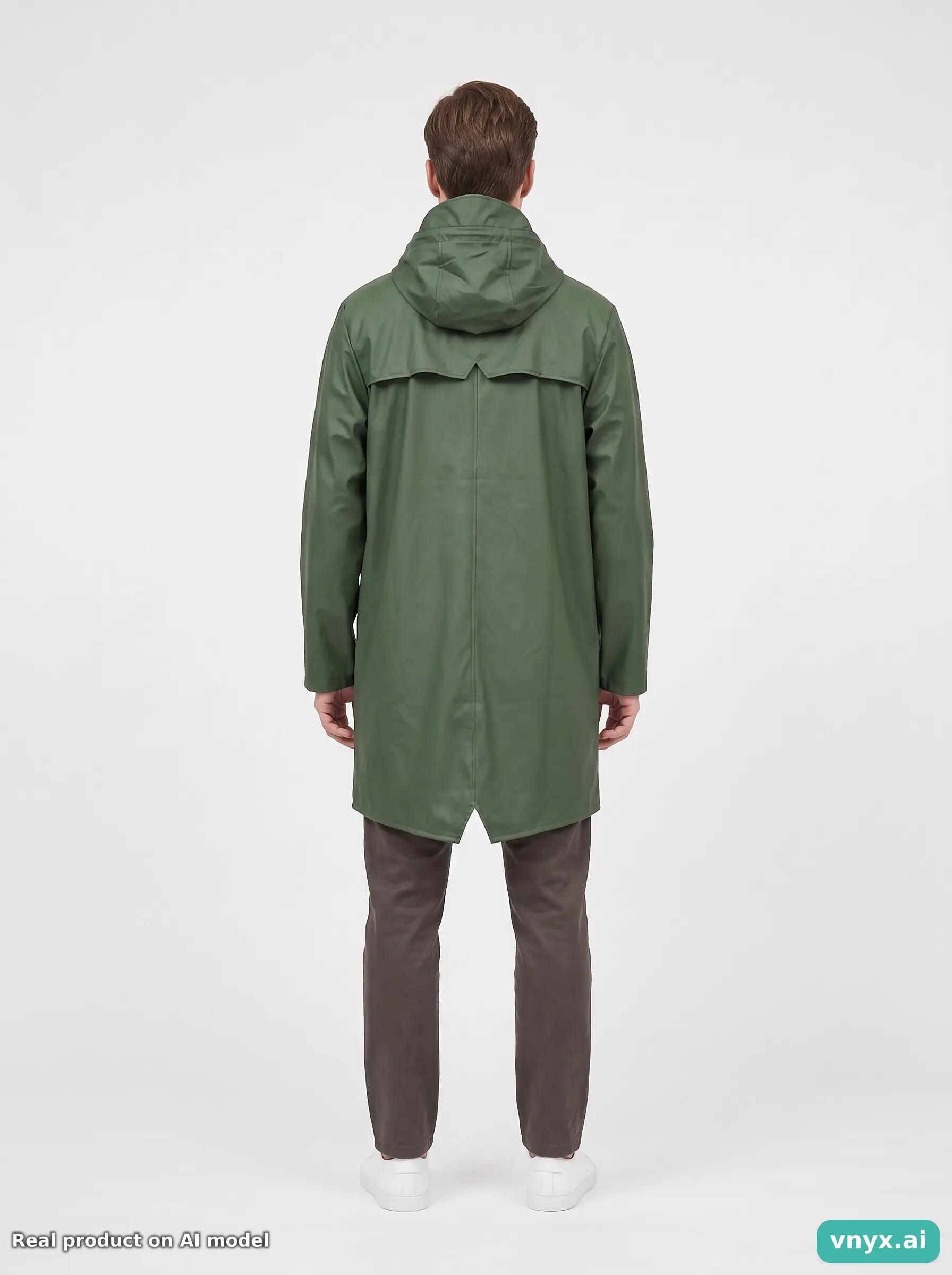 Second Life - RAINS Olive Green Outdoor Jacket Men S 4/5