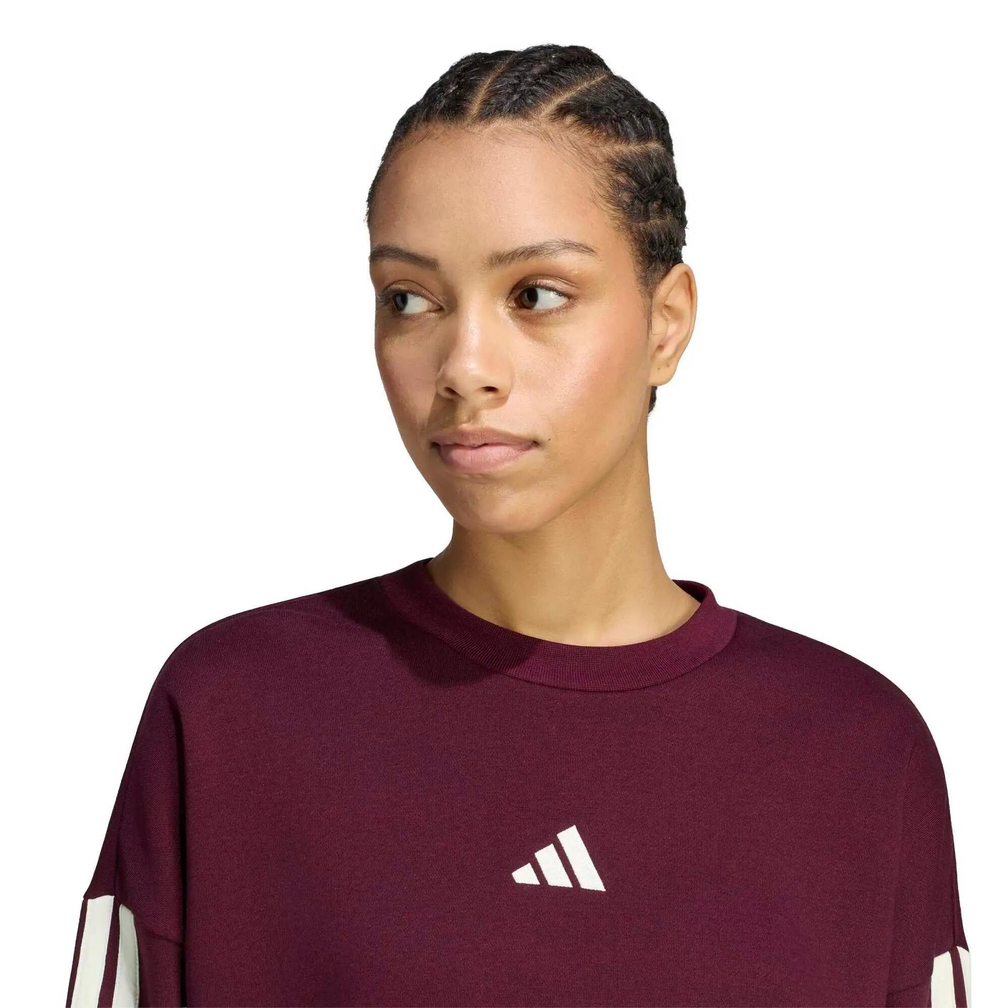 Bluză Adidas Sport W 3S Fl Swt Femeie 4/5