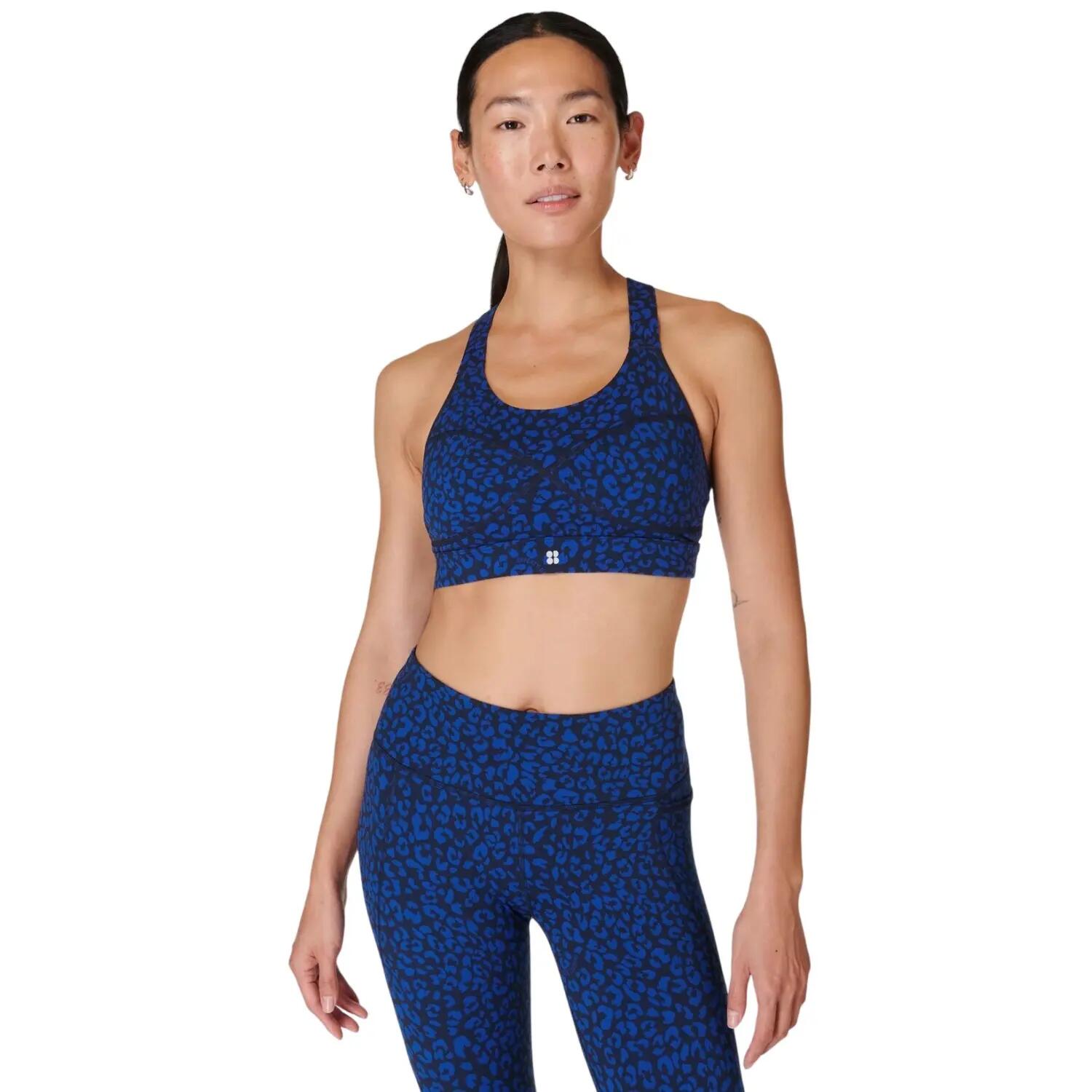 Brassière De Sport Motif/style Imprimé Léopard POWER Femme (Bleu) 3/3