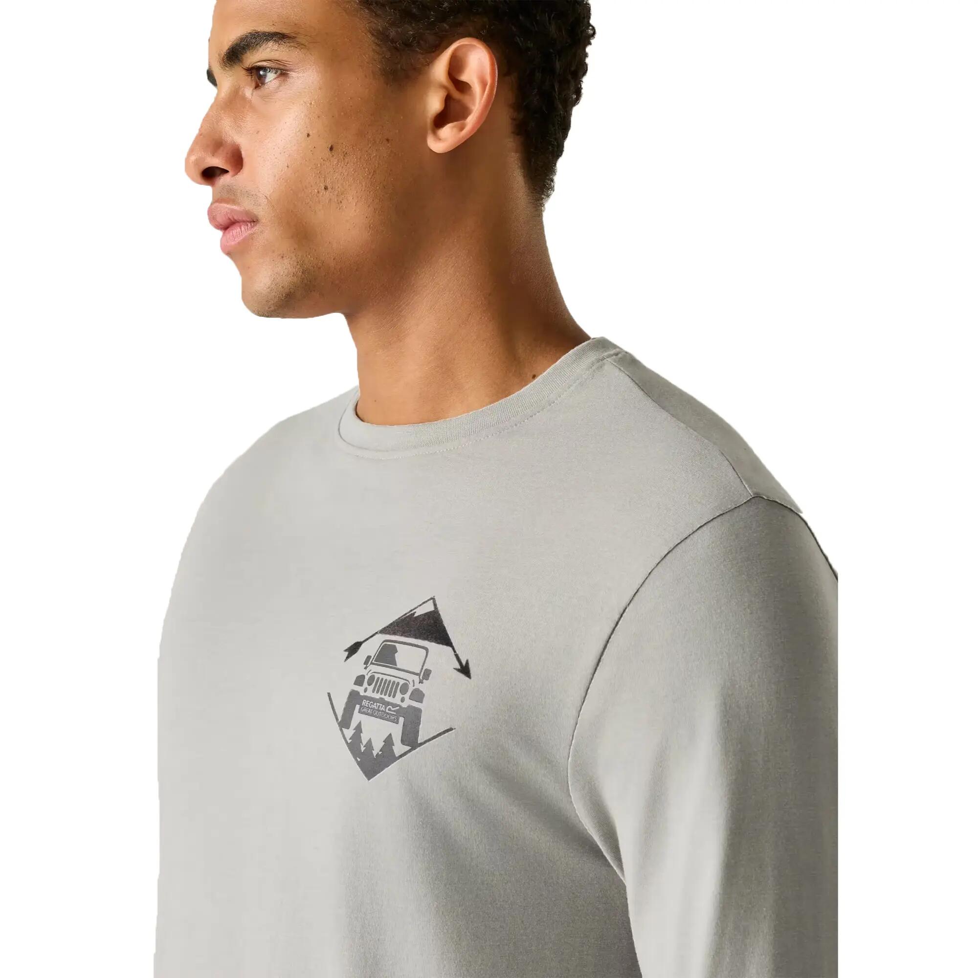 Maylow Mountain Road Tshirt voor heren (Misty Grey) 4/6