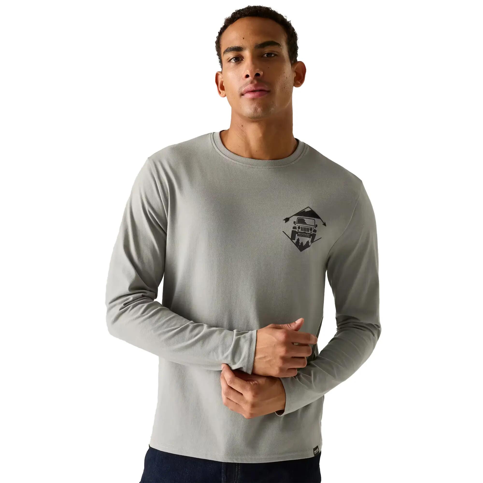 Maylow Mountain Road Tshirt voor heren (Misty Grey) 2/6