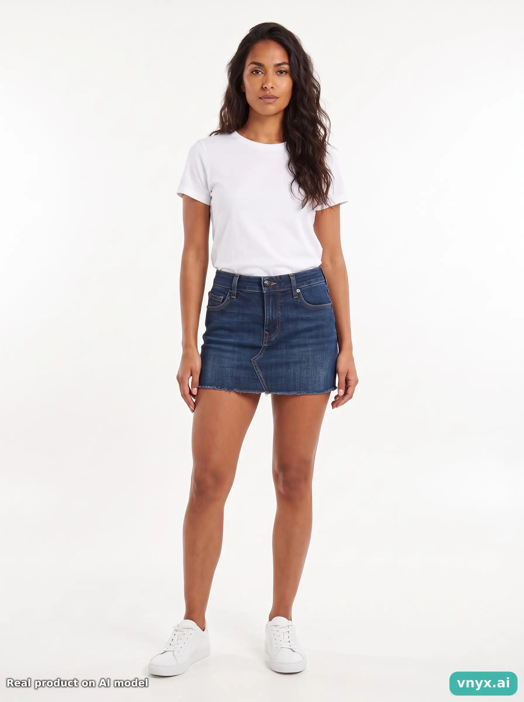 Second Life - Vintage True Religion Dark Blue Denim Skirt Women M 6/6