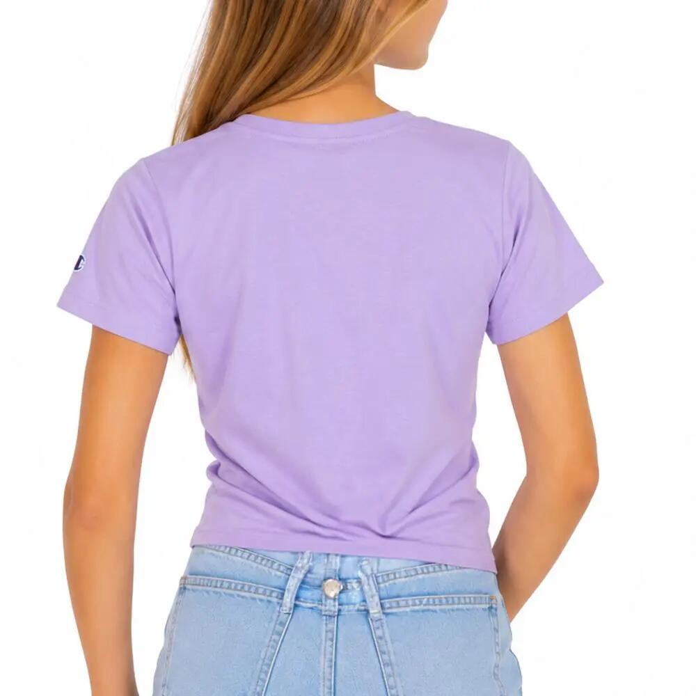 Camiseta Champion Gráfica Malva para Niña 3/3