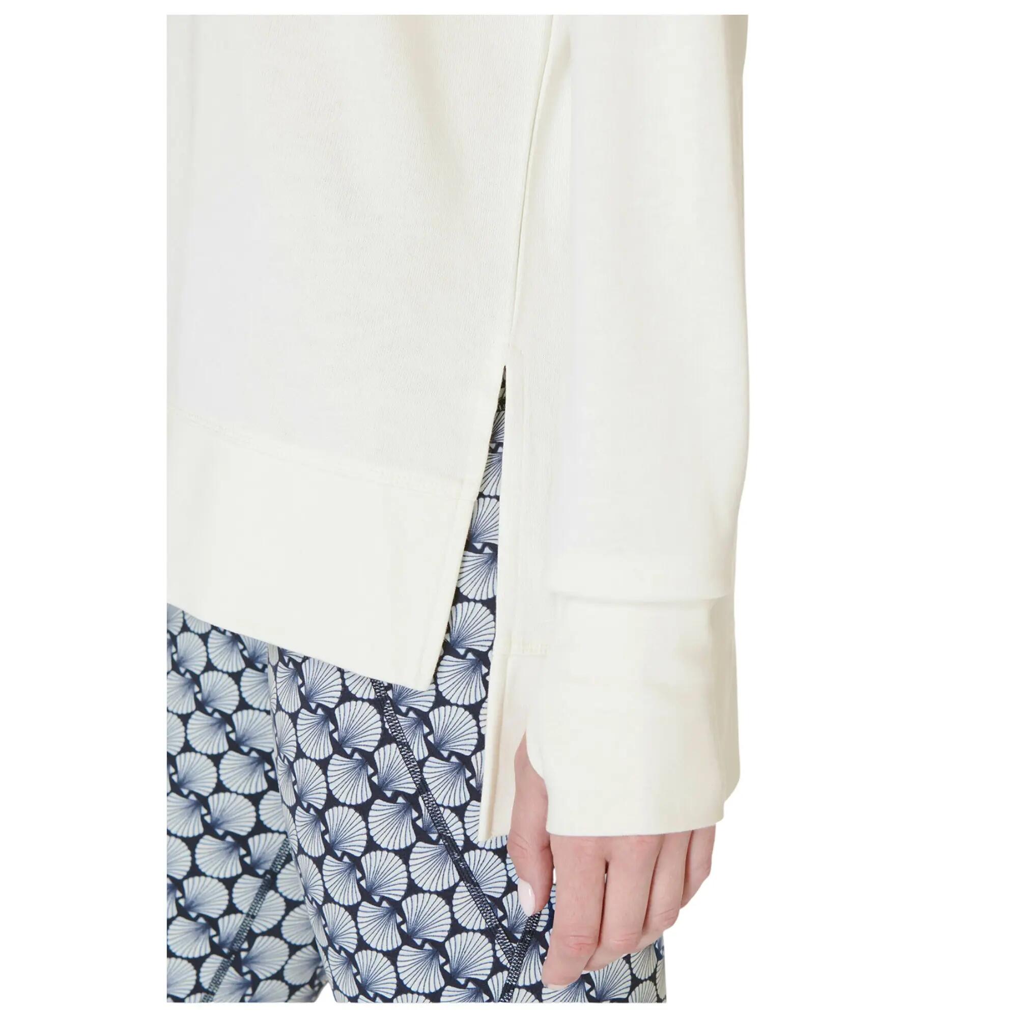 Womens/Ladies After Class Longline Sweatshirt (Lily White) 3/4