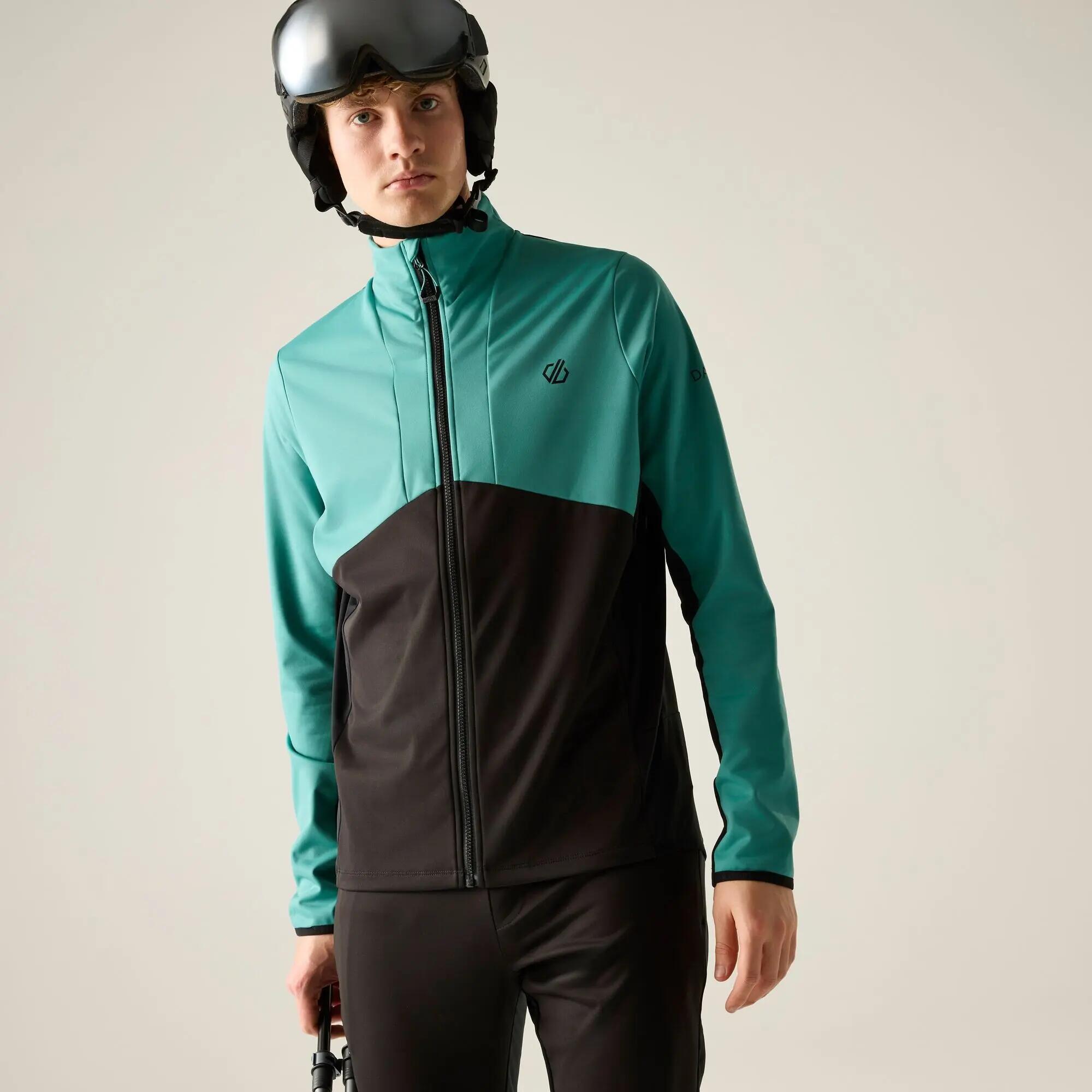 Heren Pro Colour Blockjas met drie lagen (Wintertaling/Zwart) 7/7