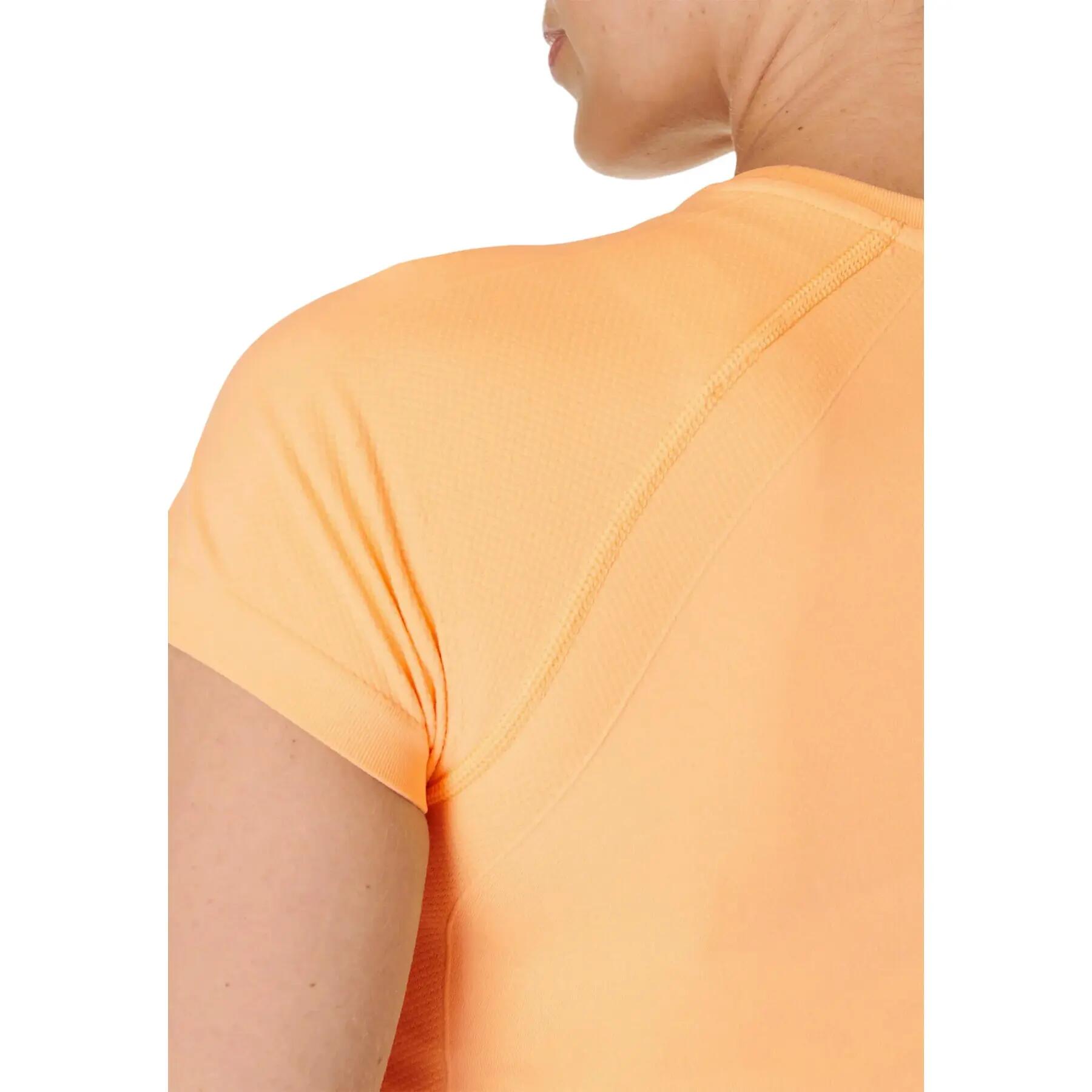 Camiseta Athlete Ejercicio para Mujer Naranja radiante 4/4
