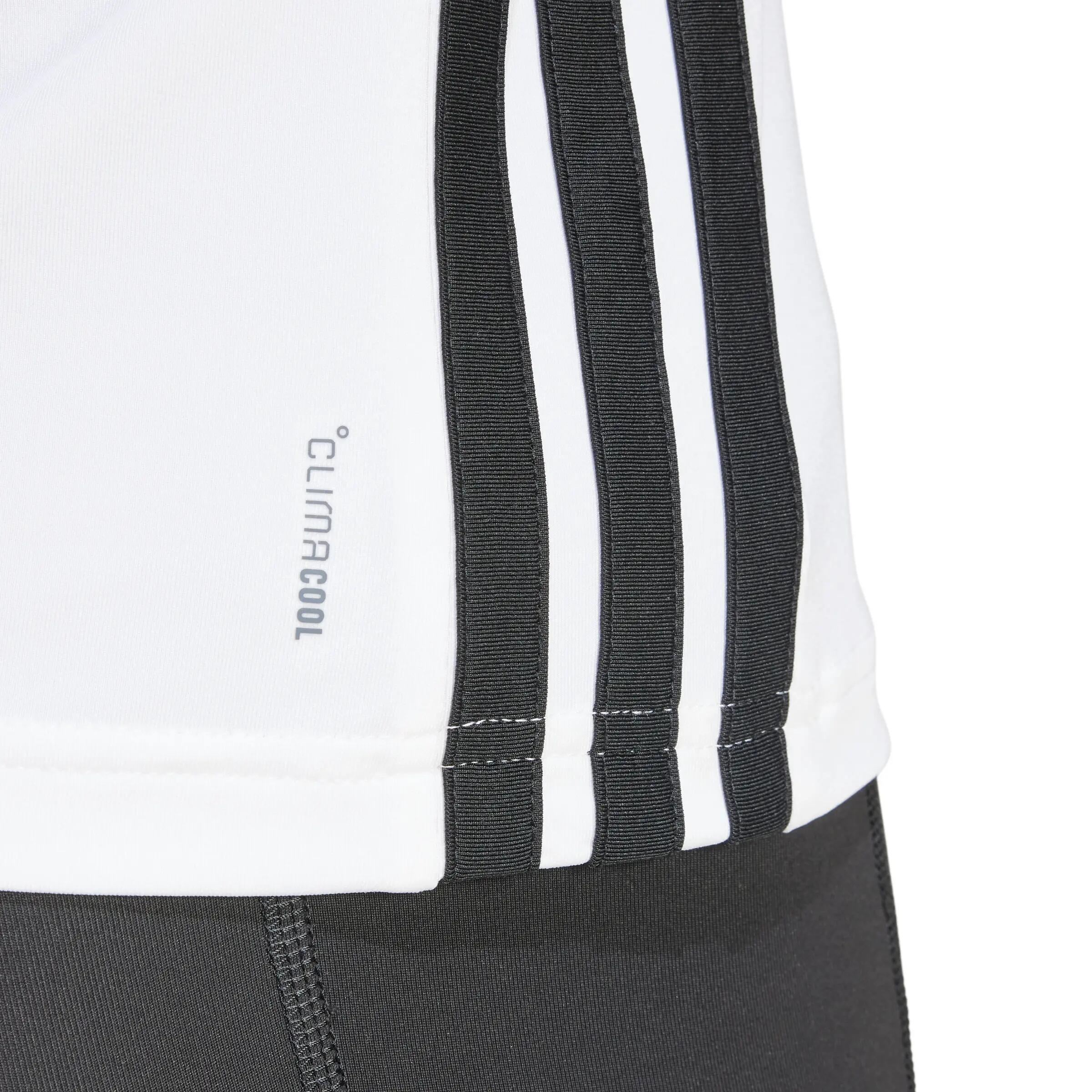 Camisola de manga comprida feminina adidas Workout Essentials 3-Stripes 5/6