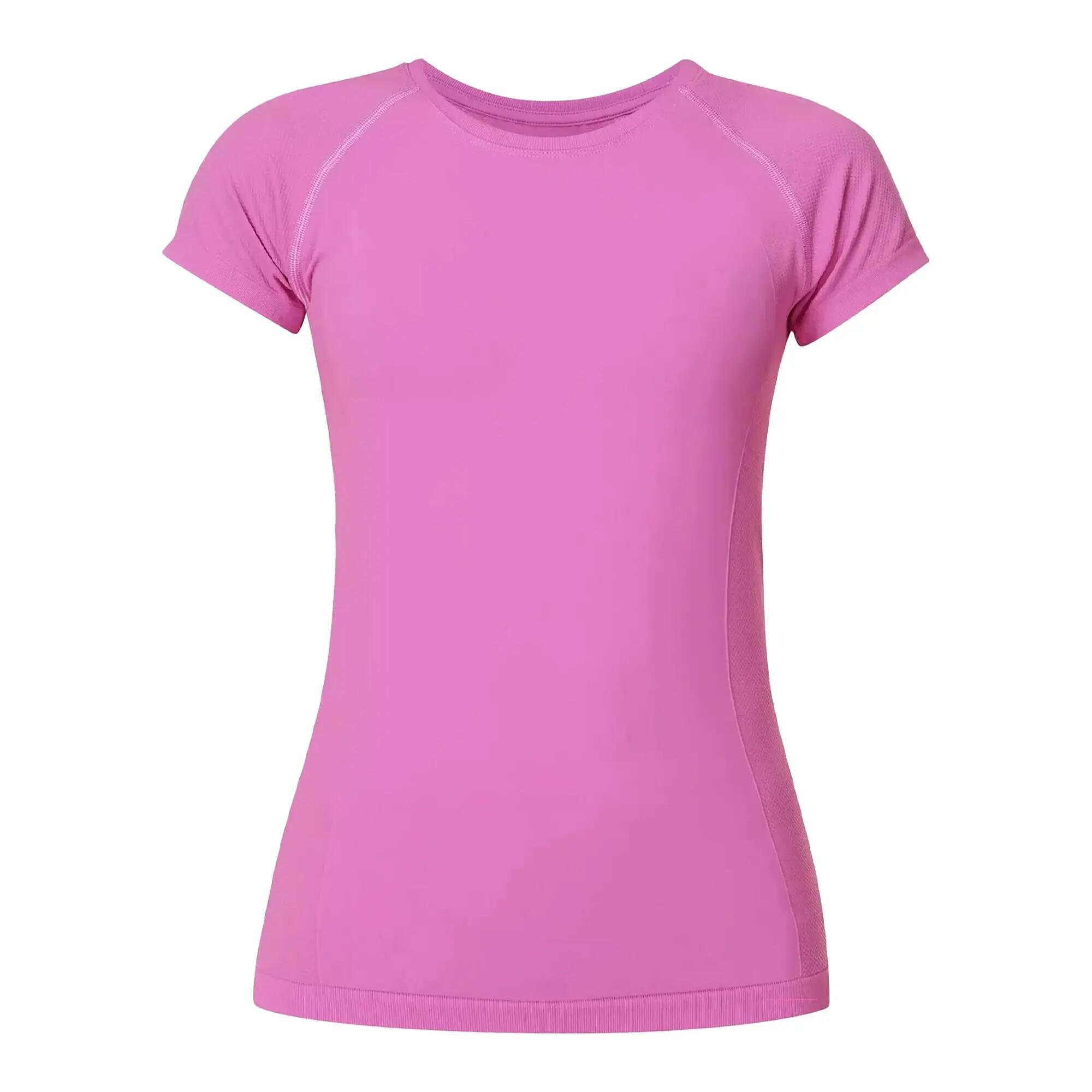 Naadloos Tshirt voor sportieve dames (Allium Pink) 2/4