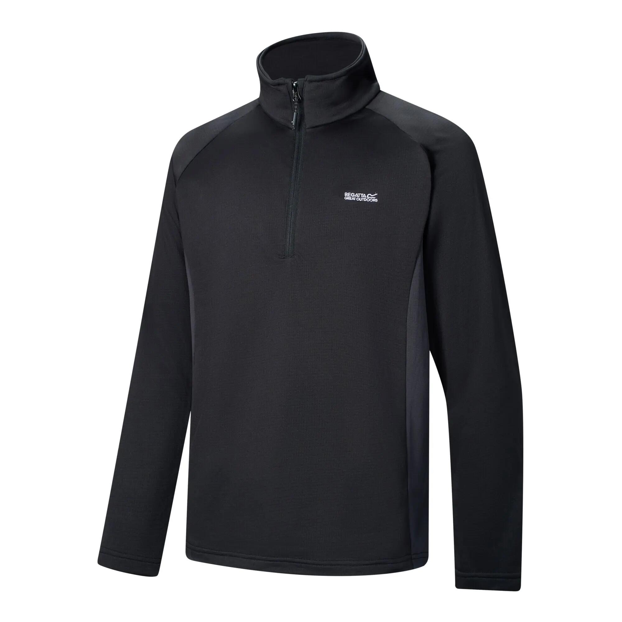Mens Thiek Logo Fleece Midlayer (Black) 4/5