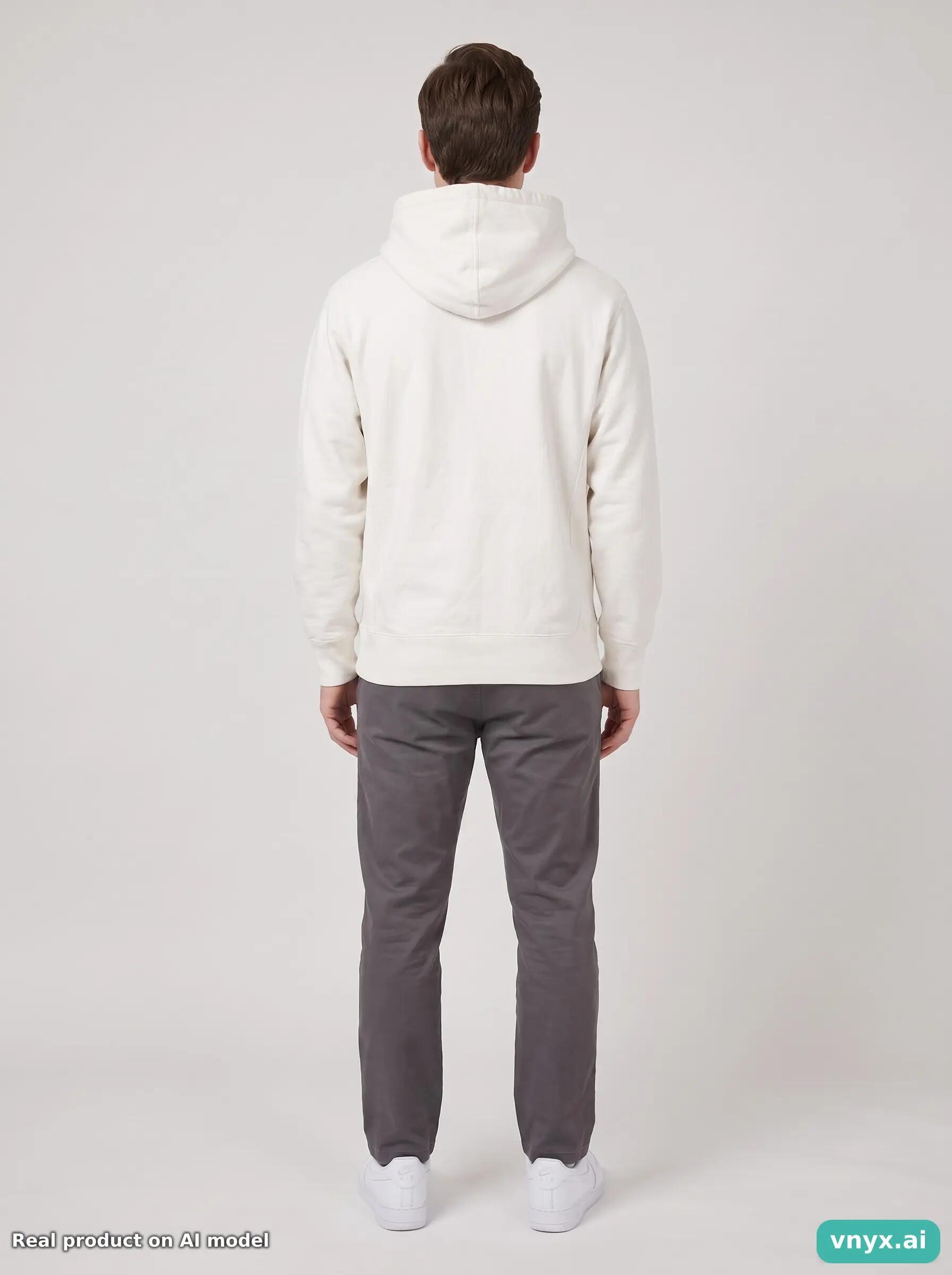 Second Life - Vintage Supreme Off White Hoodie Men M 4/5