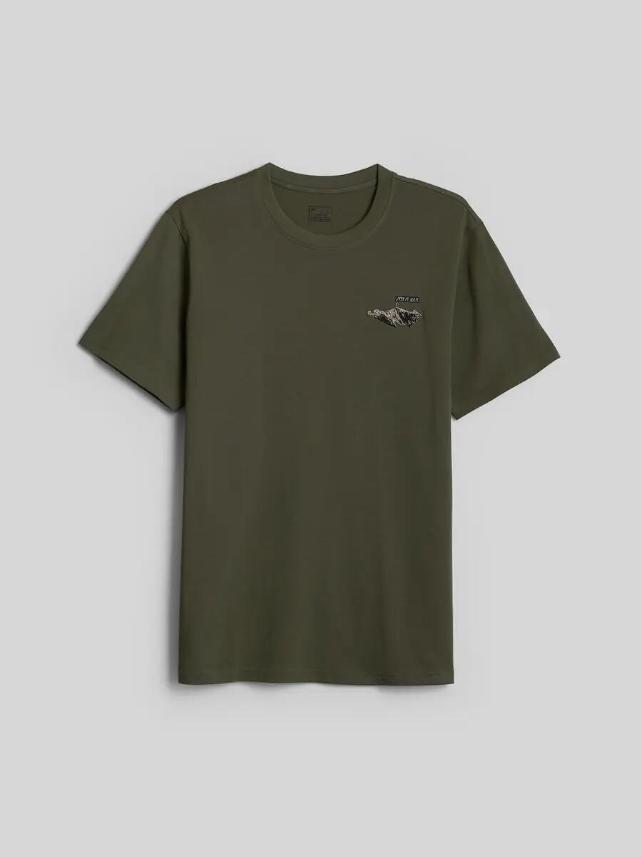 T-shirt regular z nadrukiem męski 4F 5/6
