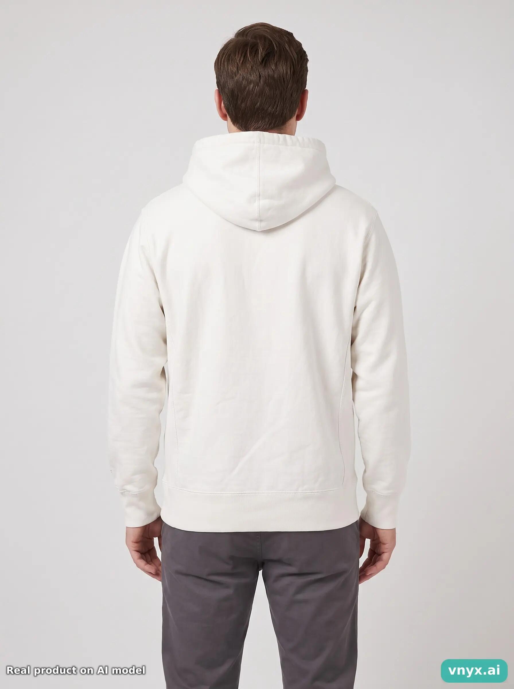Second Life - Vintage Supreme Off White Hoodie Men M 2/5