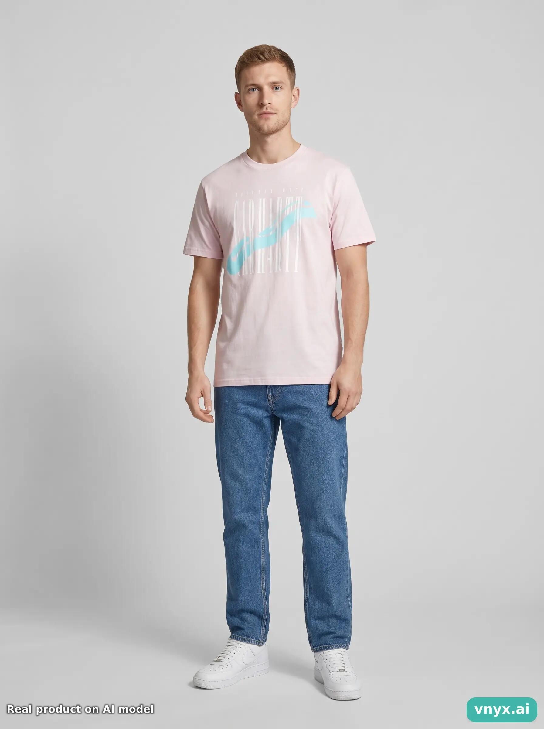Second Life - Vintage Carhartt Light Pink T-Shirt Men S 3/5