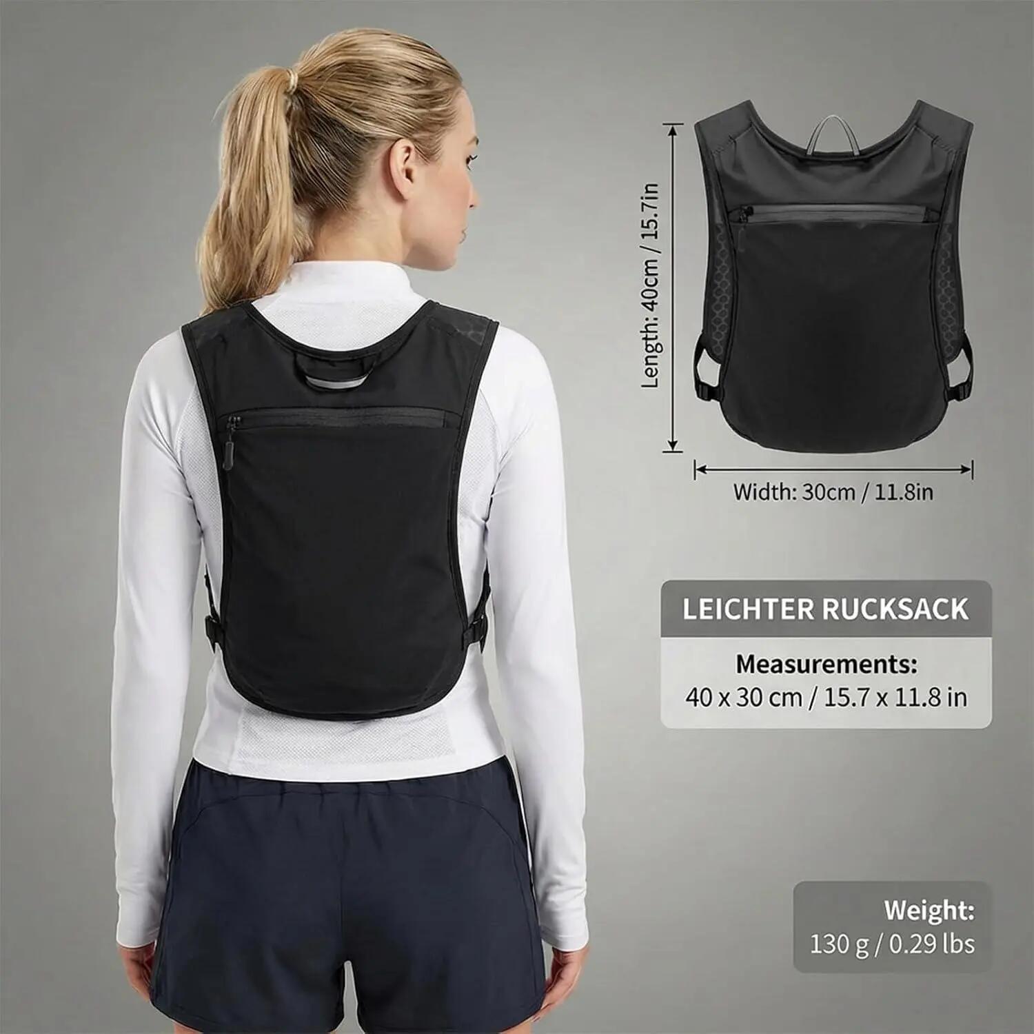 Gilet de sport - Gilet de course - Sac à dos d'hydratation - Sac à dos de cyclis 2/6