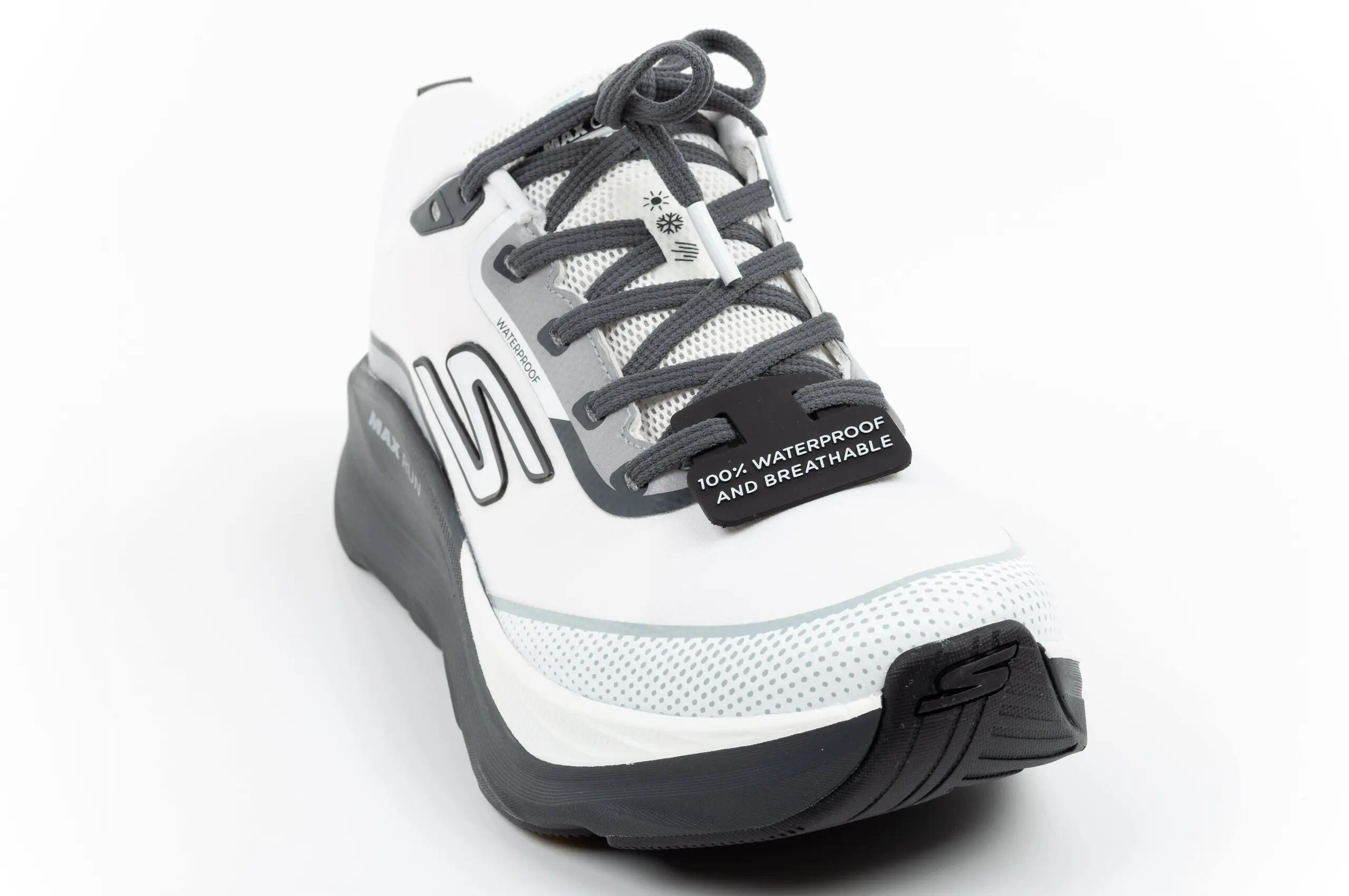 Buty męskie sportowe do biegania Skechers Max Run Vorteza wodoodporne białe 2/9