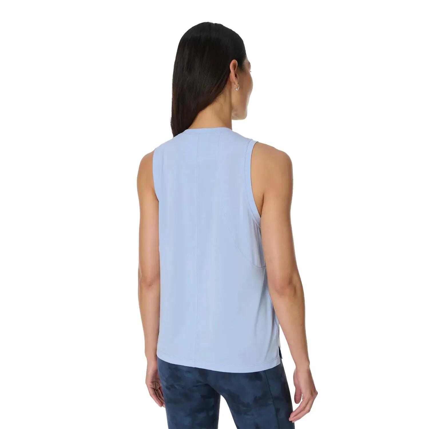 Camiseta Sin Mangas Flow Studio de Suave para Mujer Brisa Azul 3/5