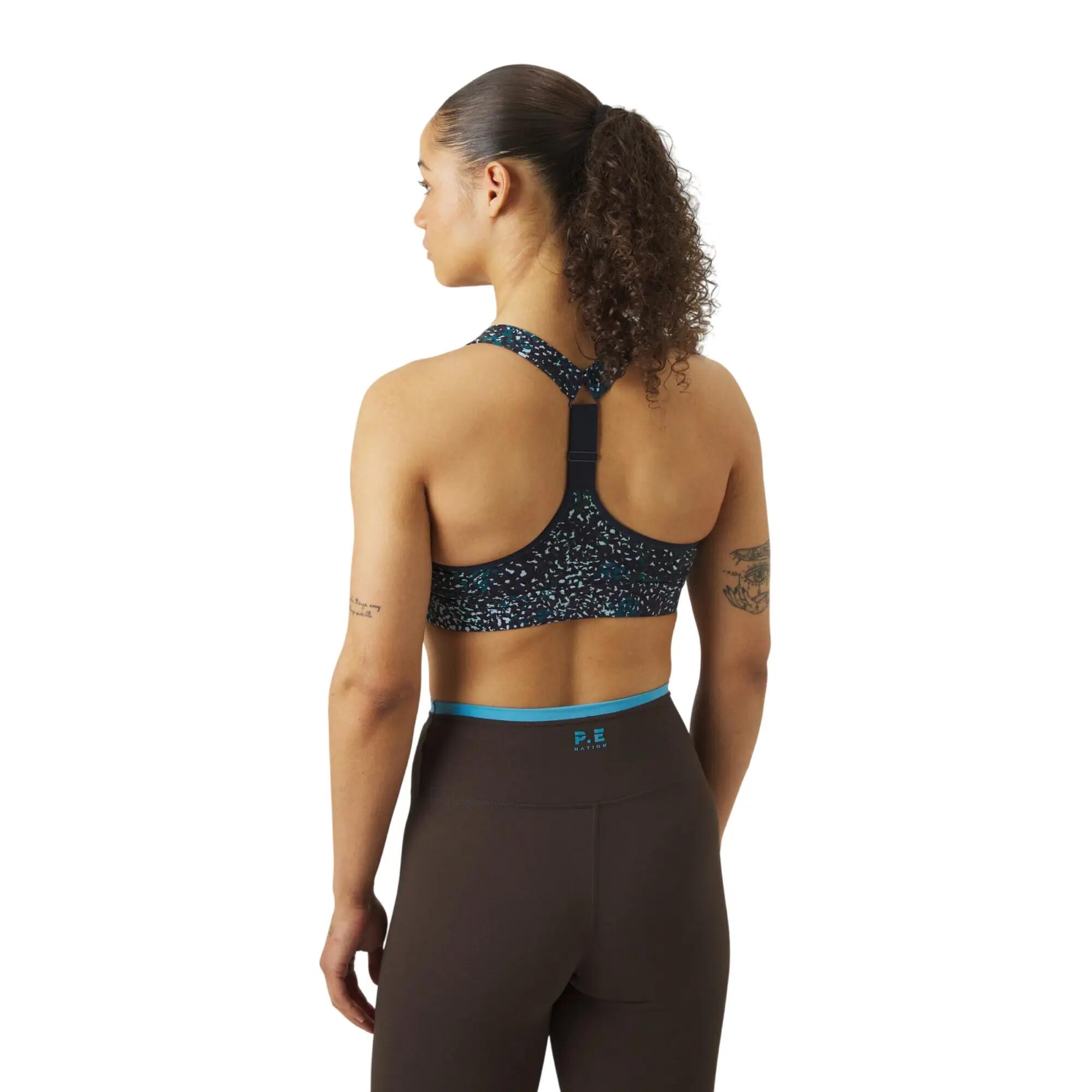 Brassière De Sport Motif/style À Motifs POWER Femme (Bleu) 3/4